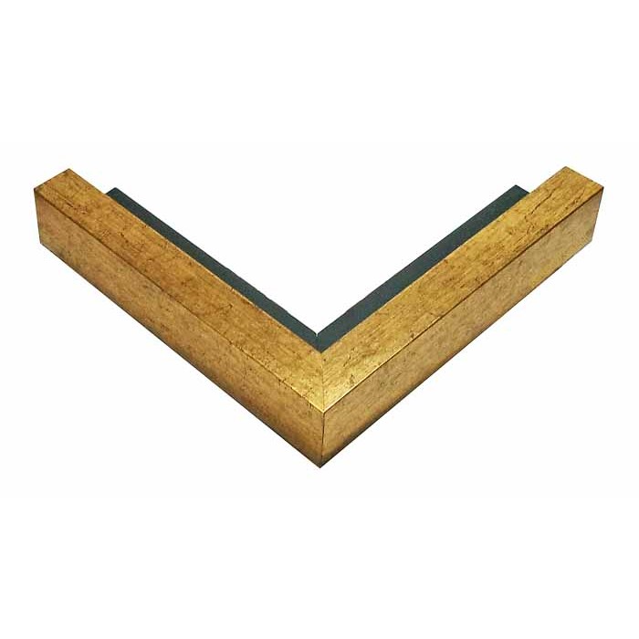 Κορνίζα ξύλινη 2,1 εκ. χρυσή σκοτία 303-11